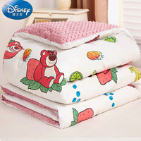 迪士尼（Disney）豆豆绒纤维秋冬被子6斤200x230cm 水果草莓熊