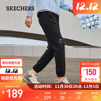 斯凯奇（Skechers）女款休闲针织长裤 碳黑/0018 M