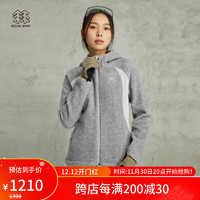 KOLON SPORT可隆抓绒衣女户外徒步露营保暖抓绒夹克外套 橄榄绿OG 175/XL