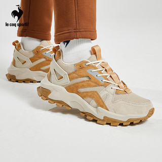 乐卡克法国公鸡男女款低帮复古跑步休闲鞋运动鞋CMT-231269 杏色/棕色/OBR 36