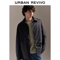 UR冬男装潮牌设计休闲百搭超宽松保暖羽绒服UMU130006 正黑 M