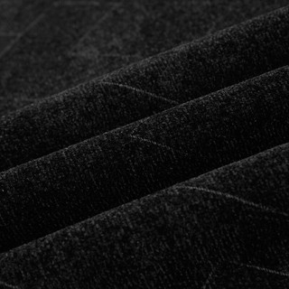 海一家商务休闲毛衣时尚几何保暖加绒圆领针织衫男 黑色花纹86 190/104A