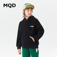 MQD 马骑顿 男童拼接连帽保暖防风灯芯绒卫衣，多色可选