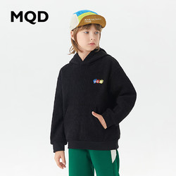 MQD 马骑顿 男童拼接连帽保暖防风灯芯绒卫衣，多色可选
