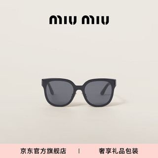 MIU MIU 【】缪缪女士Miu Miu 徽标太阳眼镜墨镜 石板灰镜片