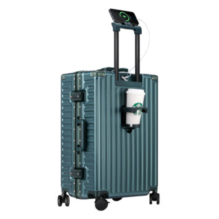 漫游5512行李箱拉杆箱大容量男女旅行箱包登机密码箱皮箱子 贝壳白 24英寸
