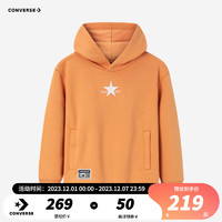 Converse匡威儿童装男童加绒保暖连帽卫衣冬季CNVN-PO-F075 虎蛾桔 90/52