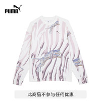 彪马（PUMA） 男女同款SORAYAMA空山基联名款潮流圆领卫衣 622614 白色-02 M(175/96A)