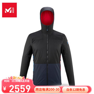 MILLET 觅乐 棉服夹克男士轻量疏水防风 MIV9386 9036-宝石蓝/黑 S