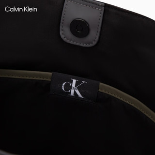 Calvin Klein Jeans24春季男士城市街头字母多容量拼色手提包HH3832 061-军绿拼灰 OS