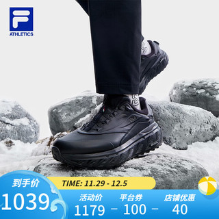 斐乐（FILA）男鞋BOA EXPLORER LEA WE探险家户外鞋加绒运动鞋 黑美人-BA 42