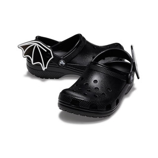 crocs卡骆驰经典蝙蝠洞洞鞋儿童户外休闲鞋209231 黑色-001 30(180mm)