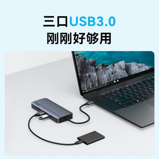 Anker 安克 Type-C拓展坞PD100W快充千兆网口hdmi转接头 通用华为苹果Macbook平板电脑等转换器 十合一