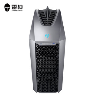 雷神(ThundeRobot)黑武士·Shark游戏台式电脑电竞主机(i9-14900K 96G DDR5 6800 RTX4090 2TSSD+4T 360水冷)