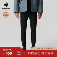 乐卡克（Le coq sportif）法国公鸡男款2023骑行系列针织加绒运动长裤CE-4521234 黑色/BLK 3XL