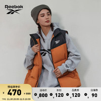 Reebok锐步男女同款经典时尚复古撞色梭织羽绒马甲 23FRC273UGBH A/2XL