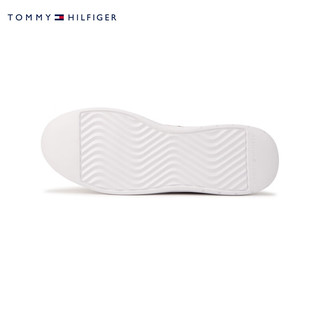 TOMMY HILFIGER 24早春男装拼接简约拼色条纹休闲运动板鞋FM0FM04889 米白色YBS 40