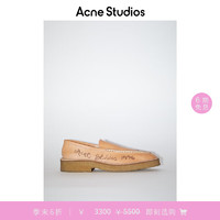 Acne Studios【季末6折起】 秋冬男士徽标乐福鞋BD0284 驼米色 41