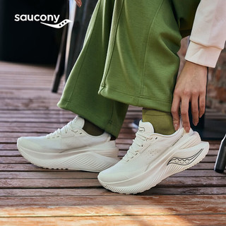 Saucony索康尼SHIFT FLOW凌迅缓震回弹跑鞋男女秋冬简约通勤运动鞋男 米3 36