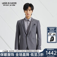 LILANZ 利郎 轻时尚男装西服套装男商务西装正装二件套Q3QXF06 中灰 170