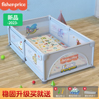 Fisher-Price 婴儿围栏地上儿童爬行垫护栏宝宝游戏爬爬垫地围栏180