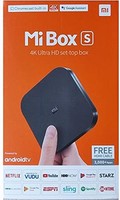 MI 小米 Box S Android TV 带谷歌助手远程流媒体播放器 - Chromecast 内置 - 4K HDR - Wi-Fi - 8 GB - 黑色