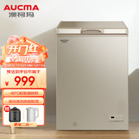 澳柯玛（AUCMA）103升零下40度超低温冰柜 囤货海鲜柜 电脑控温 家用商用小冷柜 一级能效 BC/BD-103FNE 