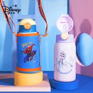 迪士尼（Disney）艾莎公主儿童保温杯食品级316不锈钢便携冰雪奇缘双盖水杯 冰雪奇缘（紫色）