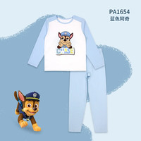 汪汪队立大功儿童内衣套装男女童棉质秋衣秋裤秋冬保暖低领棉毛衫 PA1654蓝色阿奇 100(身高90-100)