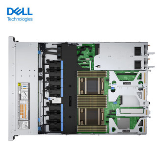 戴尔（DELL）1U机架式服务器主机R450 至强银牌4310 12核心24线程/16G内存 2T硬盘*2 单电 含导轨