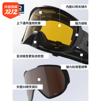 DECATHLON 迪卡侬 G500滑雪眼镜雪镜全天候柱面成人滑雪装备磁吸可拆片166213
