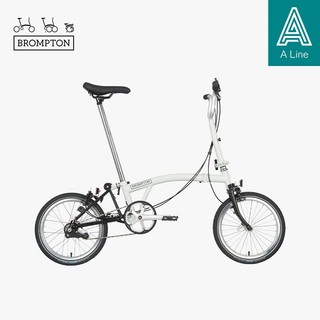 BROMPTON 小布A Line 哑光白 M把3速E版轻便便携折叠自行车