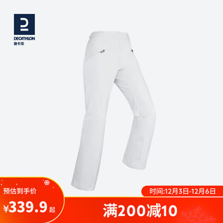 迪卡侬（DECATHLON）女士户外加厚保暖滑雪裤白色(不含背带)XS4144236