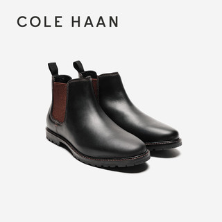 COLE HAAN 歌涵 colehaan/歌涵 男士皮靴 皮革英伦风切尔西靴短靴C37593 黑色-C37593 40.5