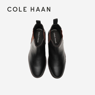 COLE HAAN 歌涵 colehaan/歌涵 男士皮靴 皮革英伦风切尔西靴短靴C37593 黑色-C37593 40.5