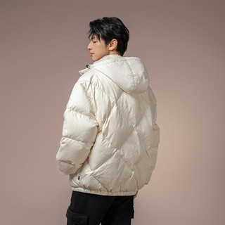 VANS范斯 男女羽绒夹克外套温暖有型冬季街头 米白色 M含绒量:240g