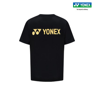 YONEX/尤尼克斯 YOBC3078CR 23FW 男女同款中国必胜纪念T恤 运动T恤yy 黑色 XO