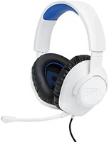 JBL 杰宝 Quantum 100P 控制台 - 游戏机游戏耳机(白色)