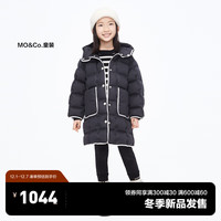 little MO&Co.加厚 little moco童装23冬男女童中长款羽绒服外套KBC4EIN028 黑色 110/52