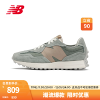 NEW BALANCE NB23男鞋女鞋327系列百搭复古轻便运动休闲鞋 灰绿色 U327WPA 44.5(脚长28.5cm)