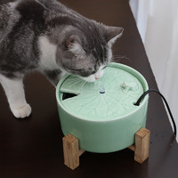 猫咪饮水机自动循环陶瓷静音喷泉流动喝水狗狗泰迪宠物喂水器