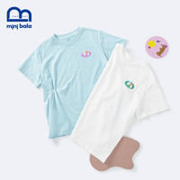 88VIP：迷你巴拉巴拉 女童T恤2022年夏季棉棉T女宝宝柔软甜美T恤纯棉短袖