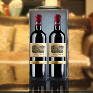 法国红酒礼盒双支装2瓶西华拉菲酒庄干红葡萄酒佳品套装
