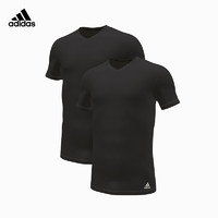 adidas 阿迪达斯 男士V领短袖T恤 2件装 4A2M05