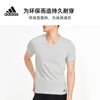 adidas 阿迪达斯 男士V领短袖T恤 2件装 4A2M05