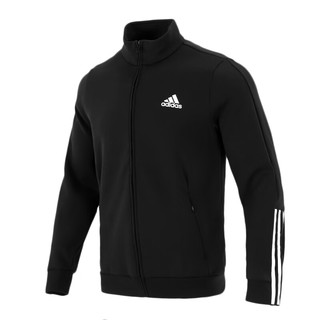 阿迪达斯（adidas）外套男 运动休闲服时尚立领防风衣训练夹克上衣 GV5338/立领针织/三条纹 M/175/96A