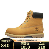 TimberlandTimberland添柏岚经典6寸大黄靴户外男女防水真皮宽版10061W 10361W女款-小麦色 37