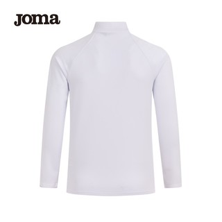 JOMA足球服长袖男半拉链训练衫足球运动训练服上衣男士卫衣外套套头衫 白色 L