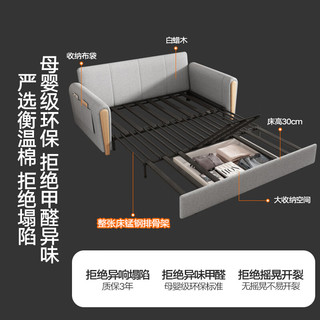 沙发床科技布多功能两用折叠沙发床1.26米椰棕储物沙发5TCX-158