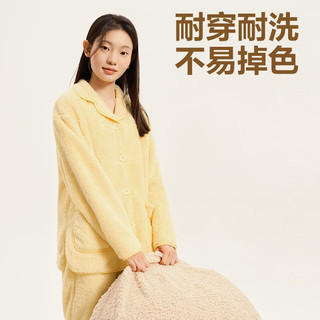 YANXUAN 网易严选 暖绒珊瑚绒睡衣成人居家服童款睡衣保暖 童款-小棕熊 S